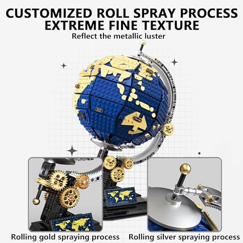 Spinning globe block toy - 14 years and up 1455 pieces