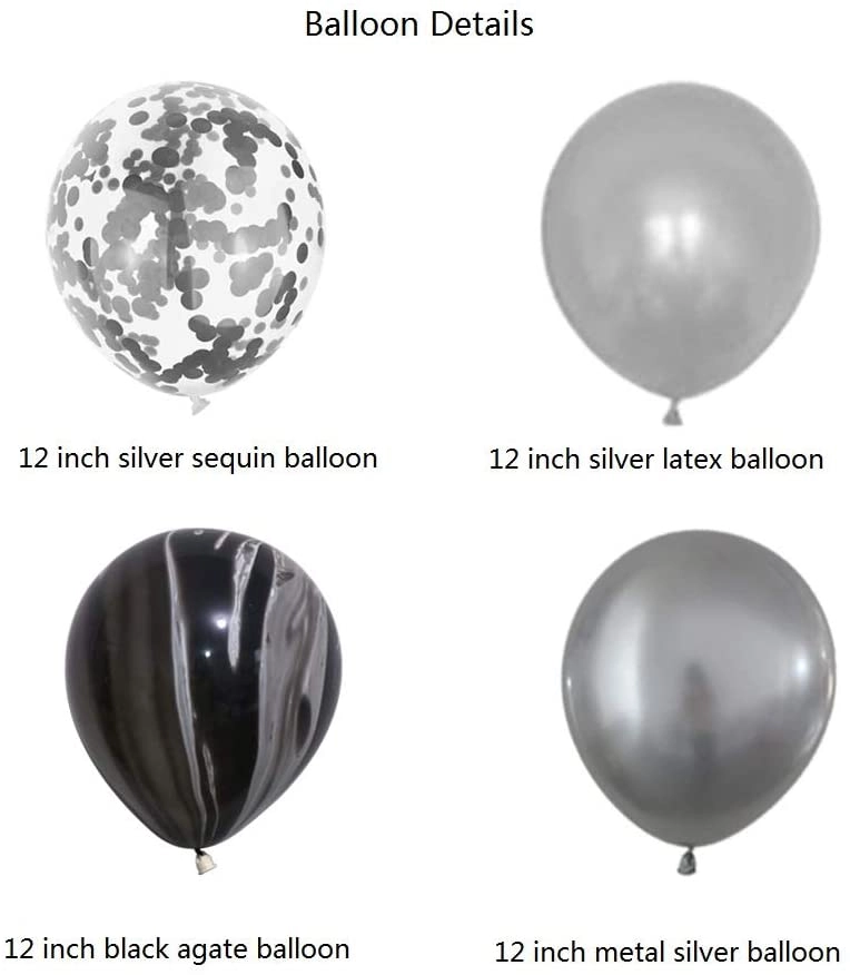 Balloons Set - 40-Pieces Wedding Birthday Party Decoration