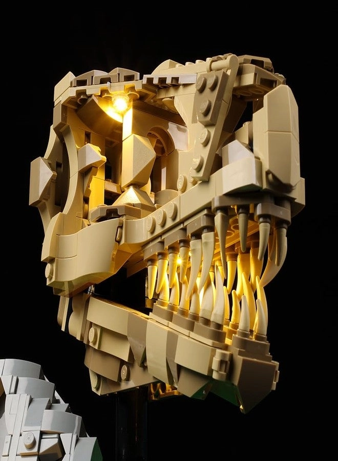 LED Light Kit - Compatible with Lego T. rex Skull 76964 (Lights Only)