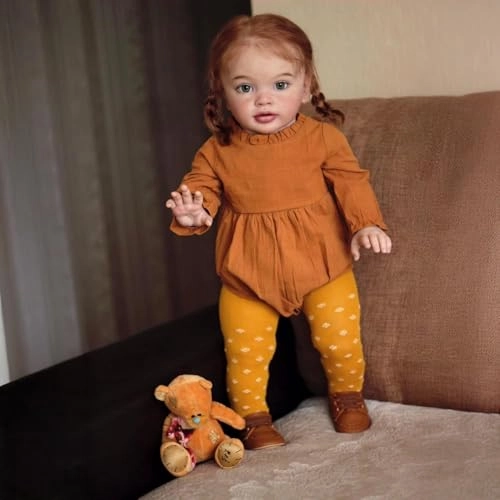 ROSHUAN Pippa Reborn Toddler Doll - 26 Inch Rooted Hair Ages 3+