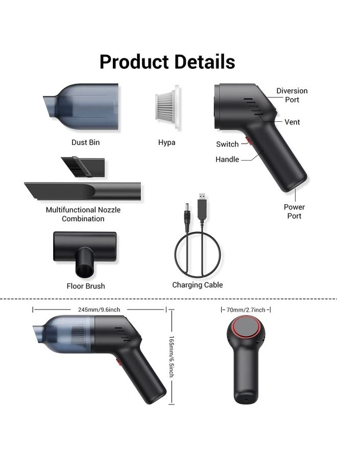 Handheld Vacuum Cleaner - 2x2000 mAh