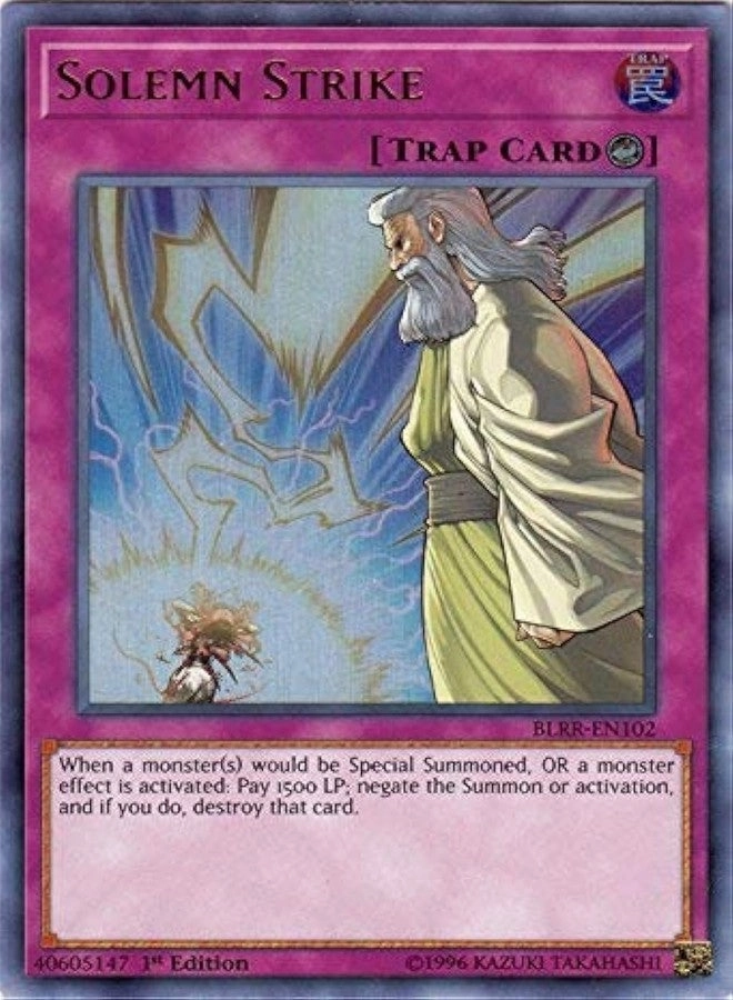 Yu-Gi-Oh! Solemn Strike BLRR-EN102 - 1st Edition - Battles of Legend: Relentless Revenge