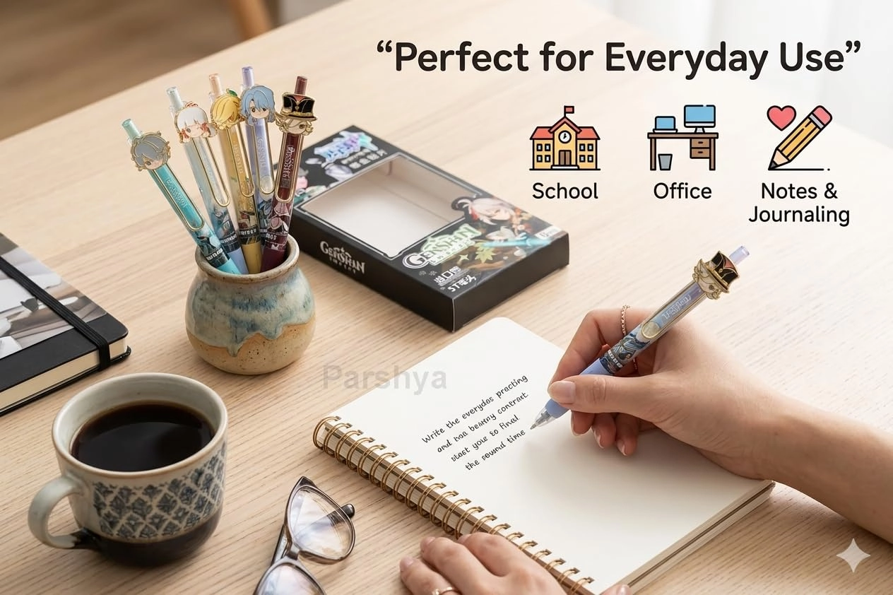 Anime Gel Pen Set - 6 Pcs 0.5mm