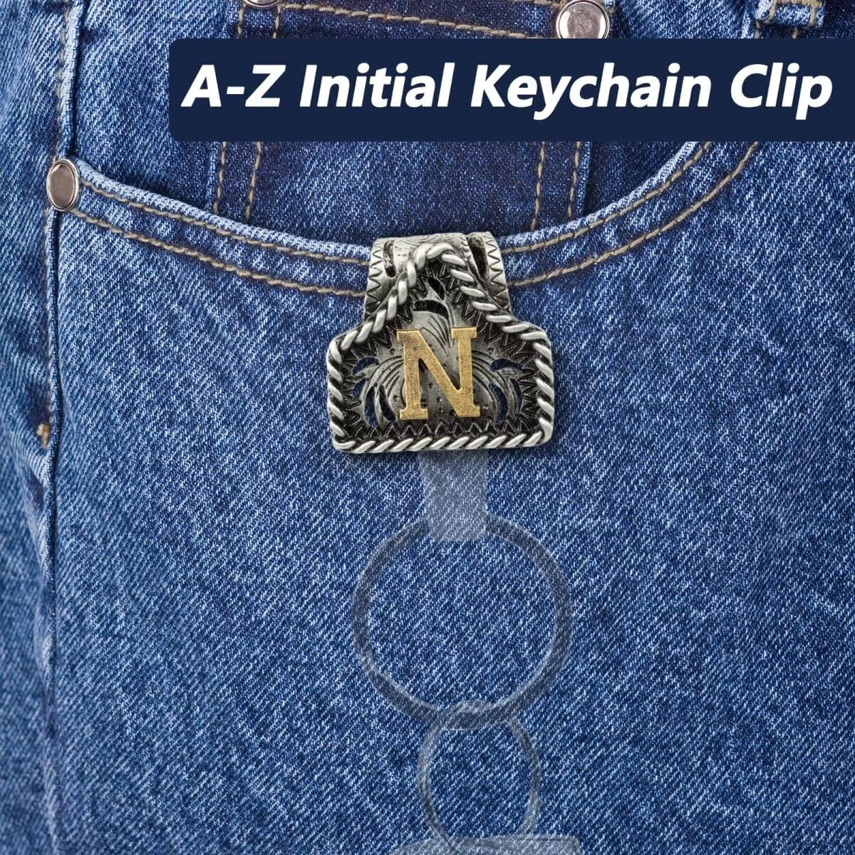Letter Keychain - Western