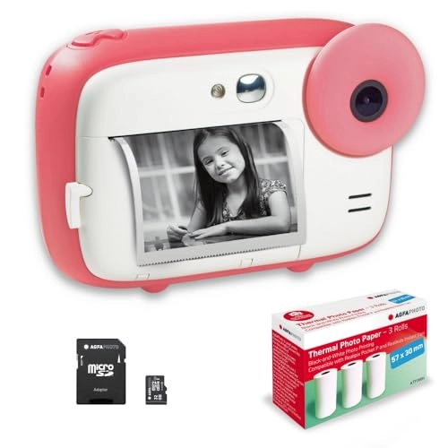 Realikids - Instant Cam + Micro SD Card - 32GB + Thermal Paper - 3 Rolls ATP3WH