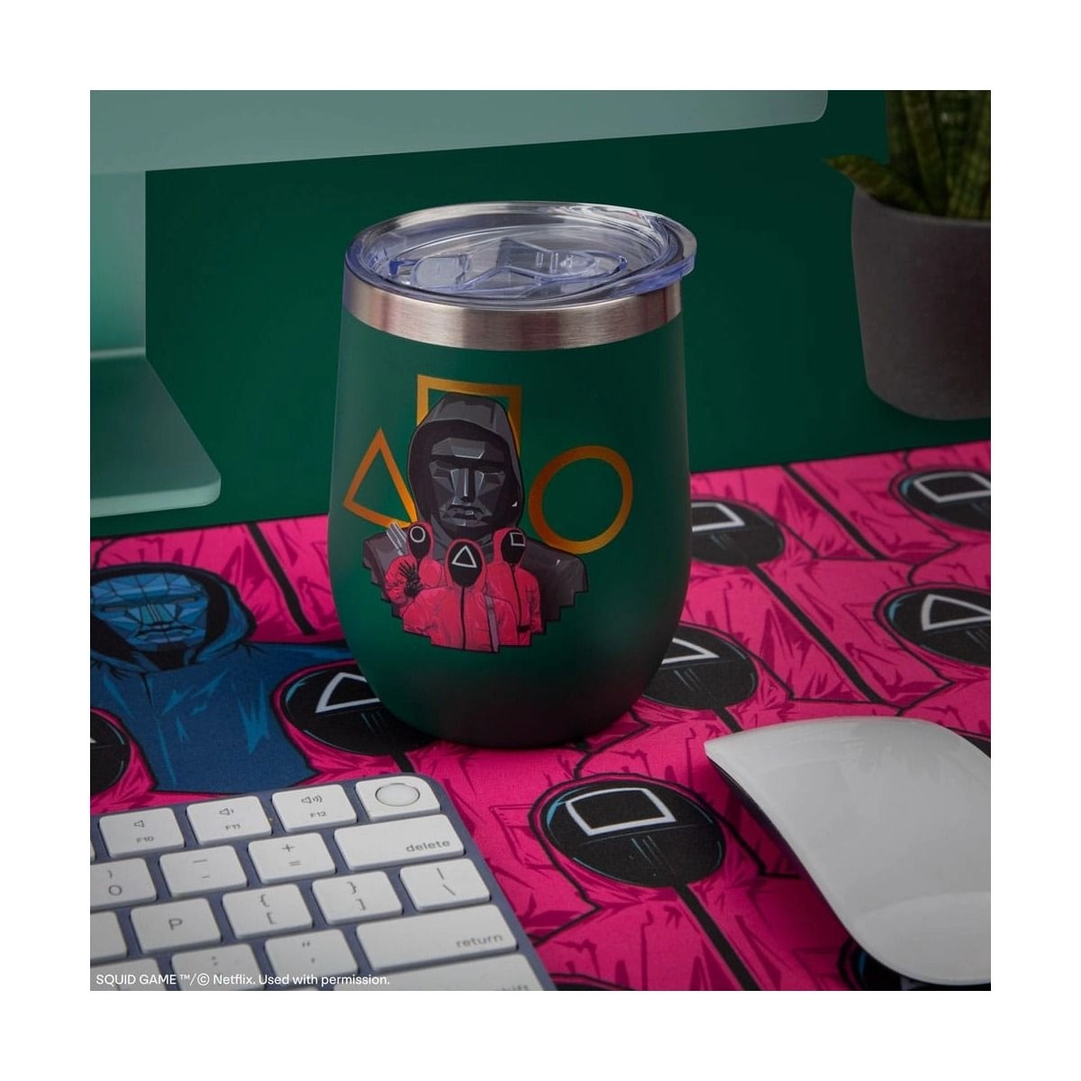 Stainless Steel Squid Game Guards Travel Mug