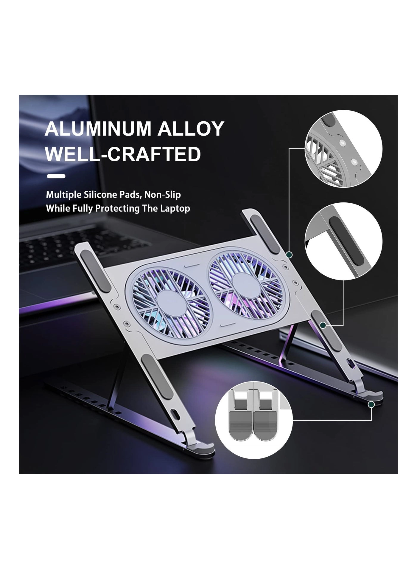 Laptop Cooling Table - Double fans