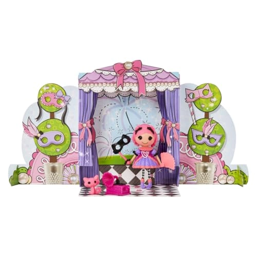 Confetti Carnivale Mini Doll - 3" Pink Hair Pet Cat