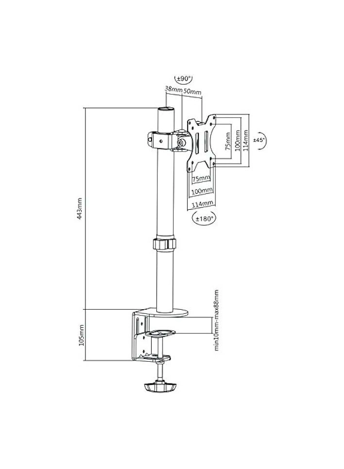 GO-5015 - 1 17"-32" 75x75,100x100
