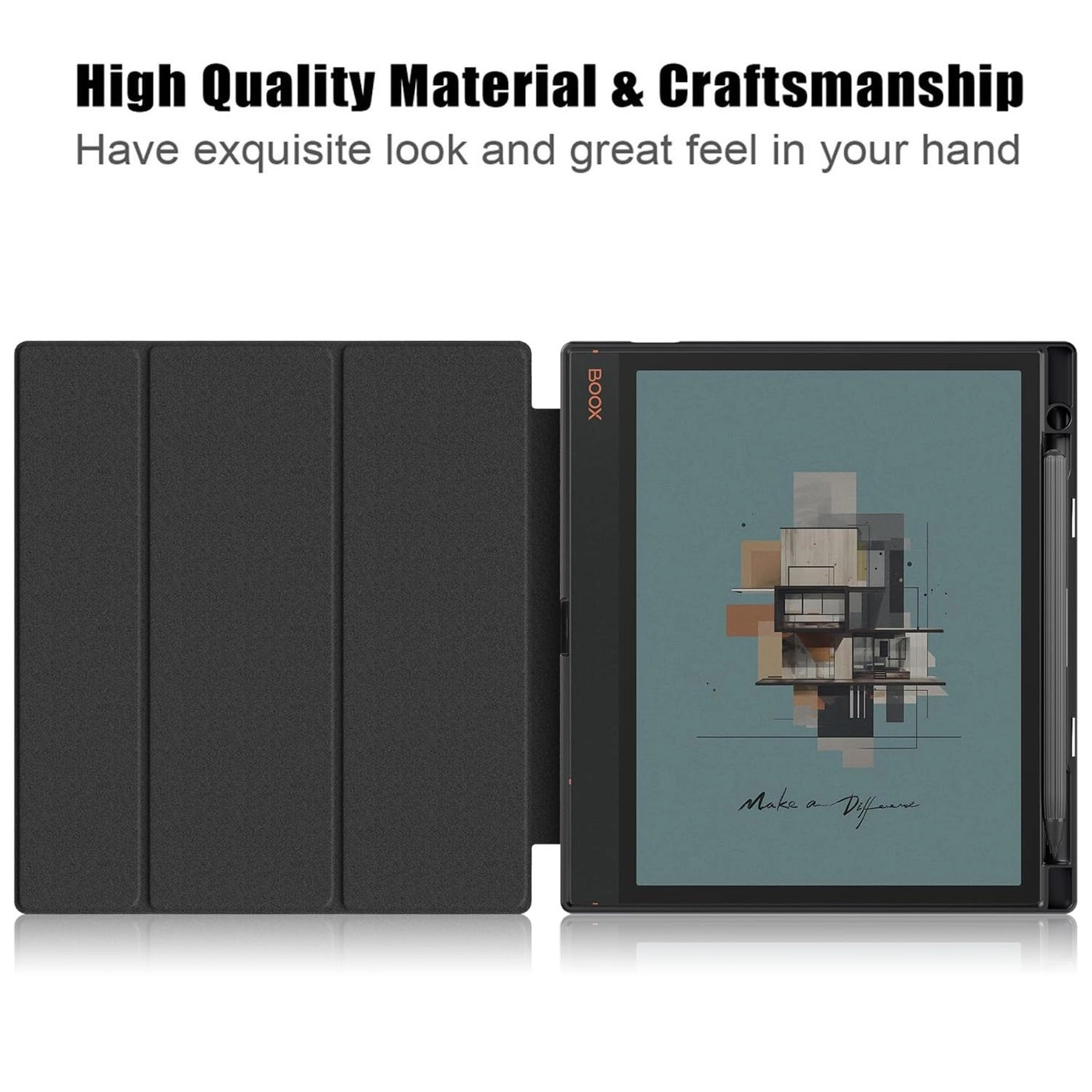 Folio Case with Hand Pen Holder and Auto Sleep/Wake for BOOX Tablet Note Air 4C Air3 10.3-inch (2024)