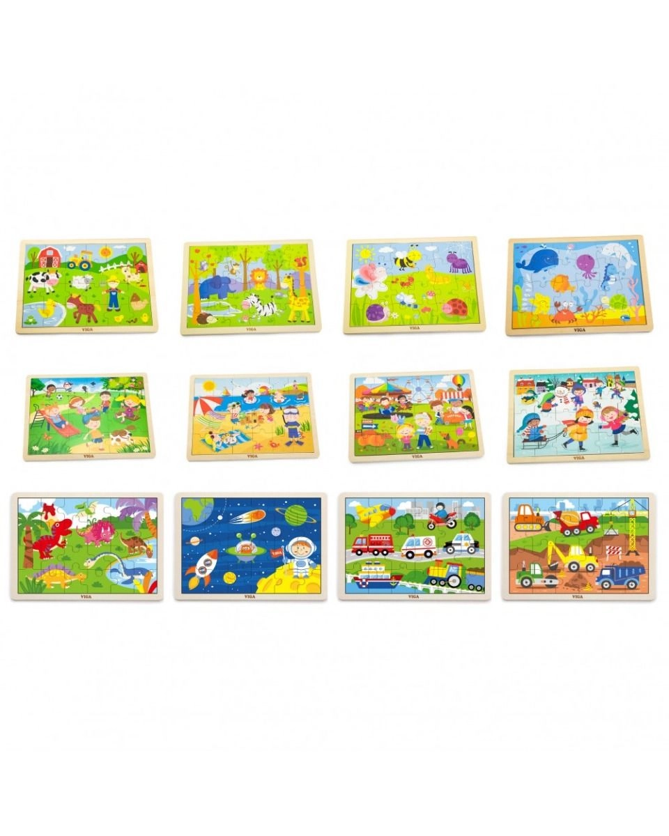 Space Wooden Puzzle (SW-51428) - 24 pcs