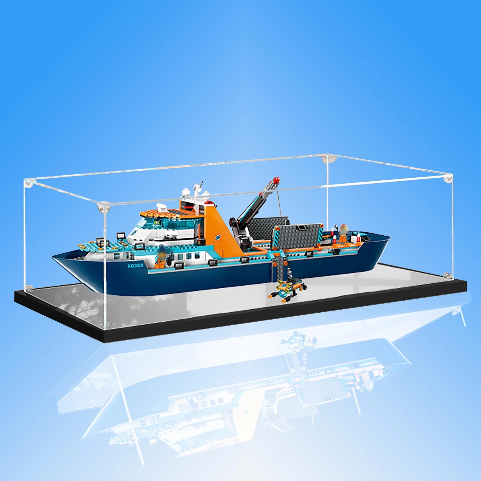 China Acrylic Collectibles Display Case - 75x25x25 cm 2mm