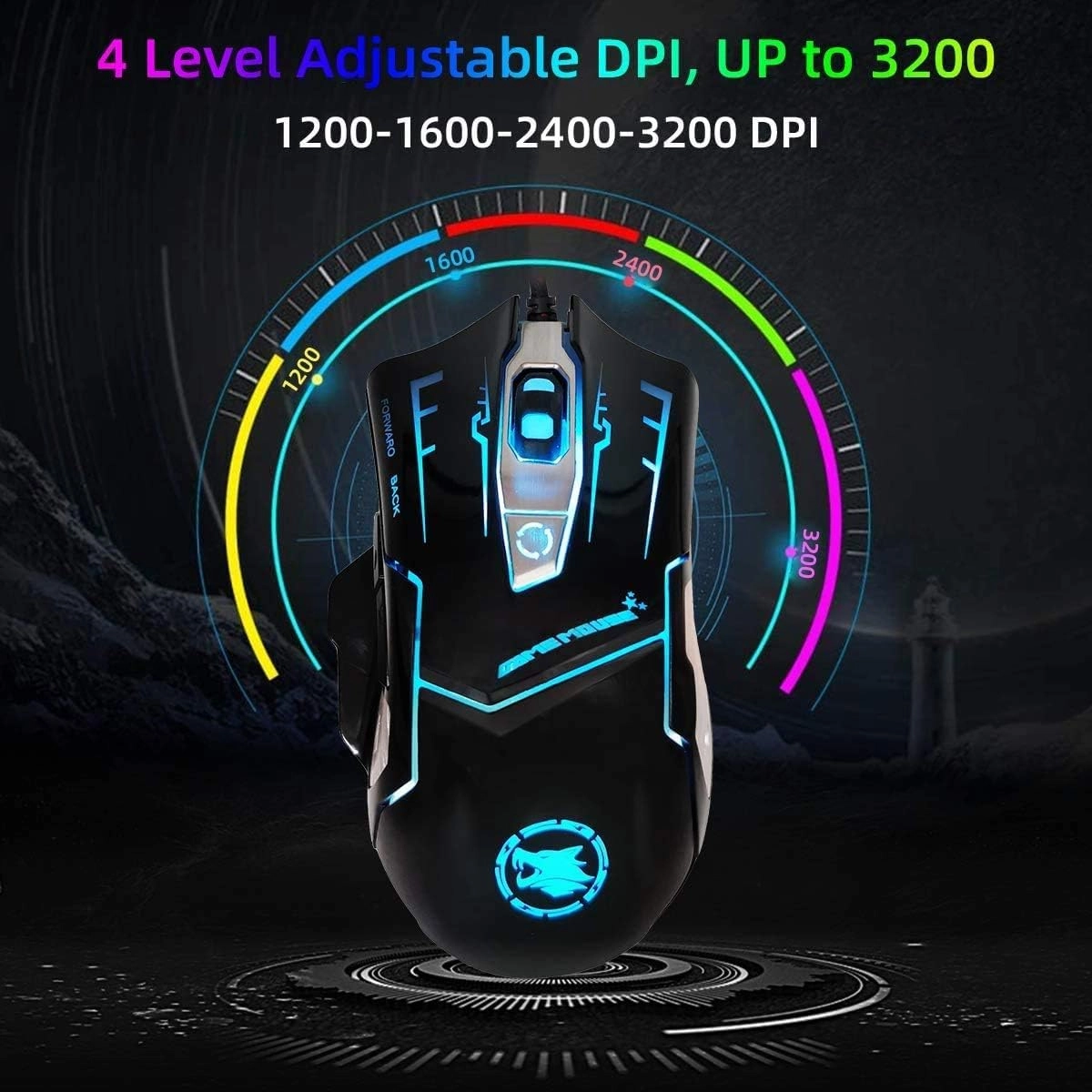 RGB Wired Gaming Mouse - Wired