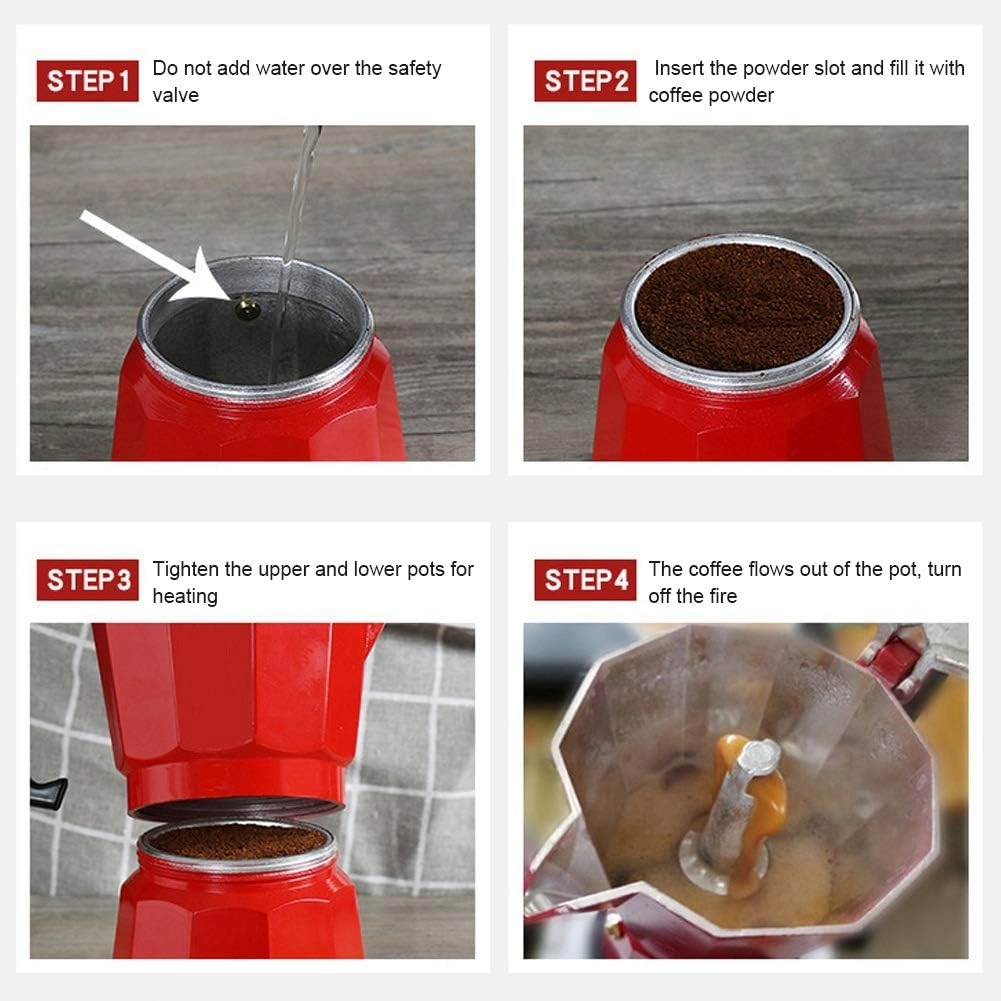 Moka Pot - 6-Cup Aluminum