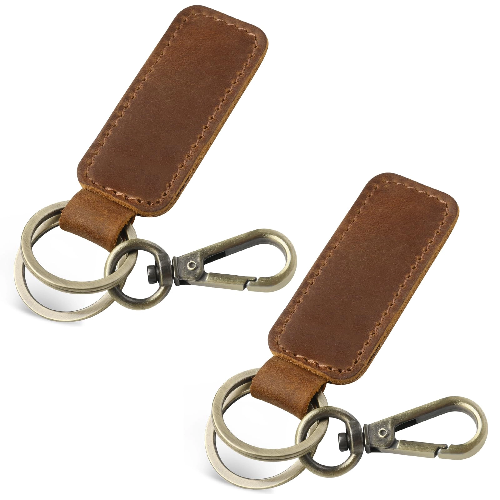 Leather Keychain - Car