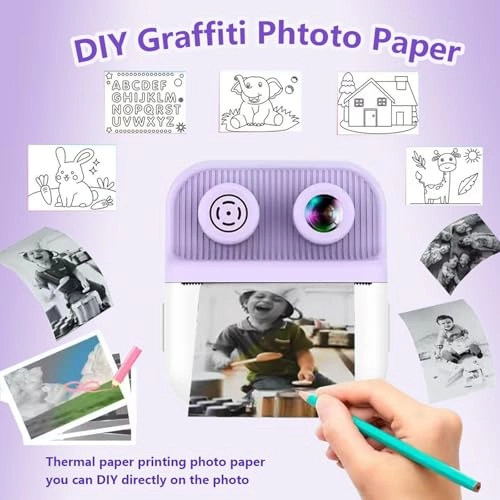 Kids Digital Camera With Instant Print - 48MP 1080P