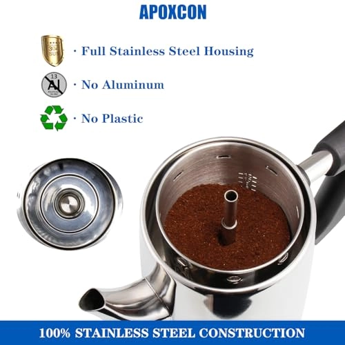 Electric Coffee Percolator - 12 Cups Cordless Serve Keep Warm Function