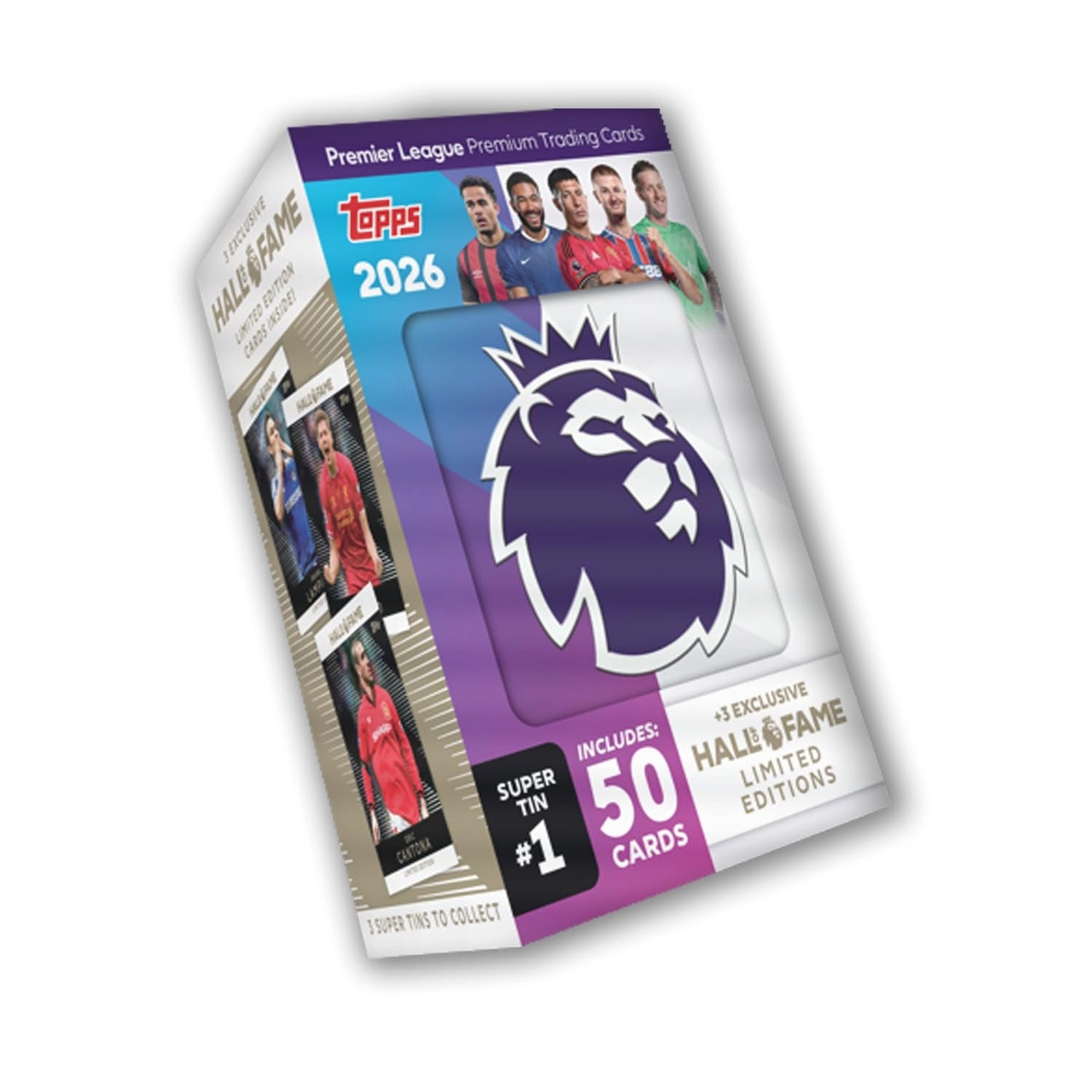 Premier League 2026 - Debut Edition Super Tin #3 - 50 cards plus 3 Hall of Fame LE cards