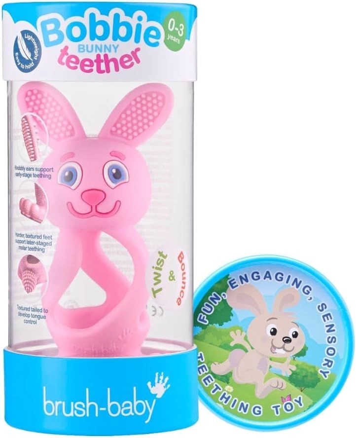 Bobbie Bunny Teether - food-grade silicone