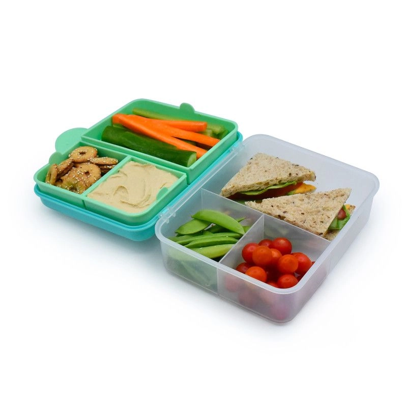 2 Tier Bento Lunch Box - Turquoise