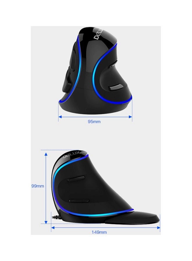 M618 Plus Vertical Mouse - Wired