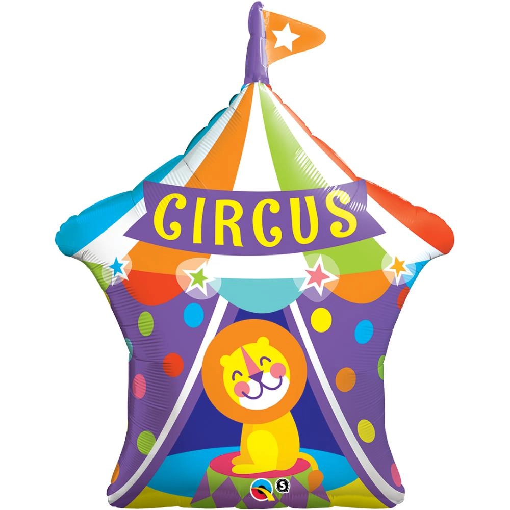 Qualatex Big Top Circus Lion Foin Balloon - Foil 36in