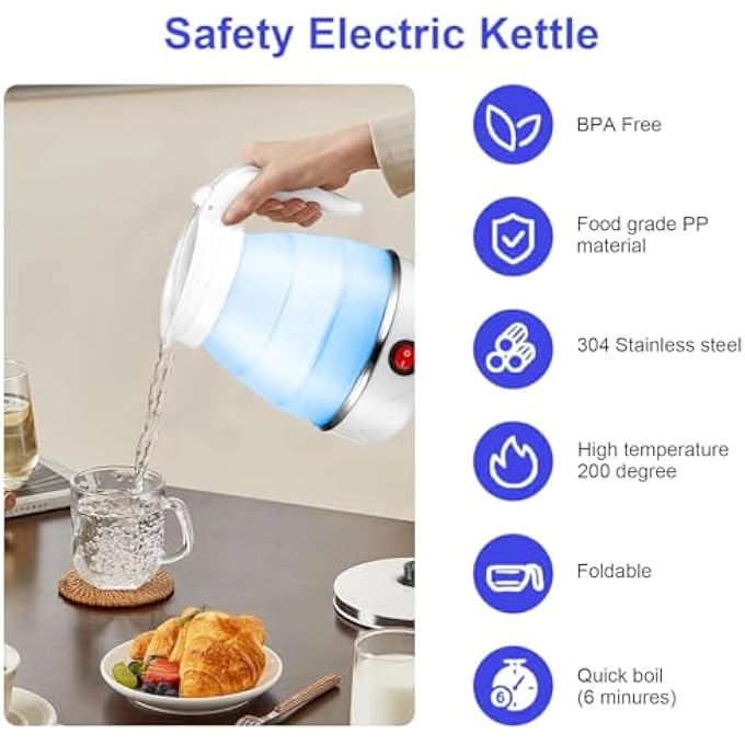 Foldable Collapsible Electric Kettle