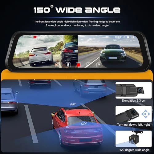 Mirror Dash Cam - 1080P