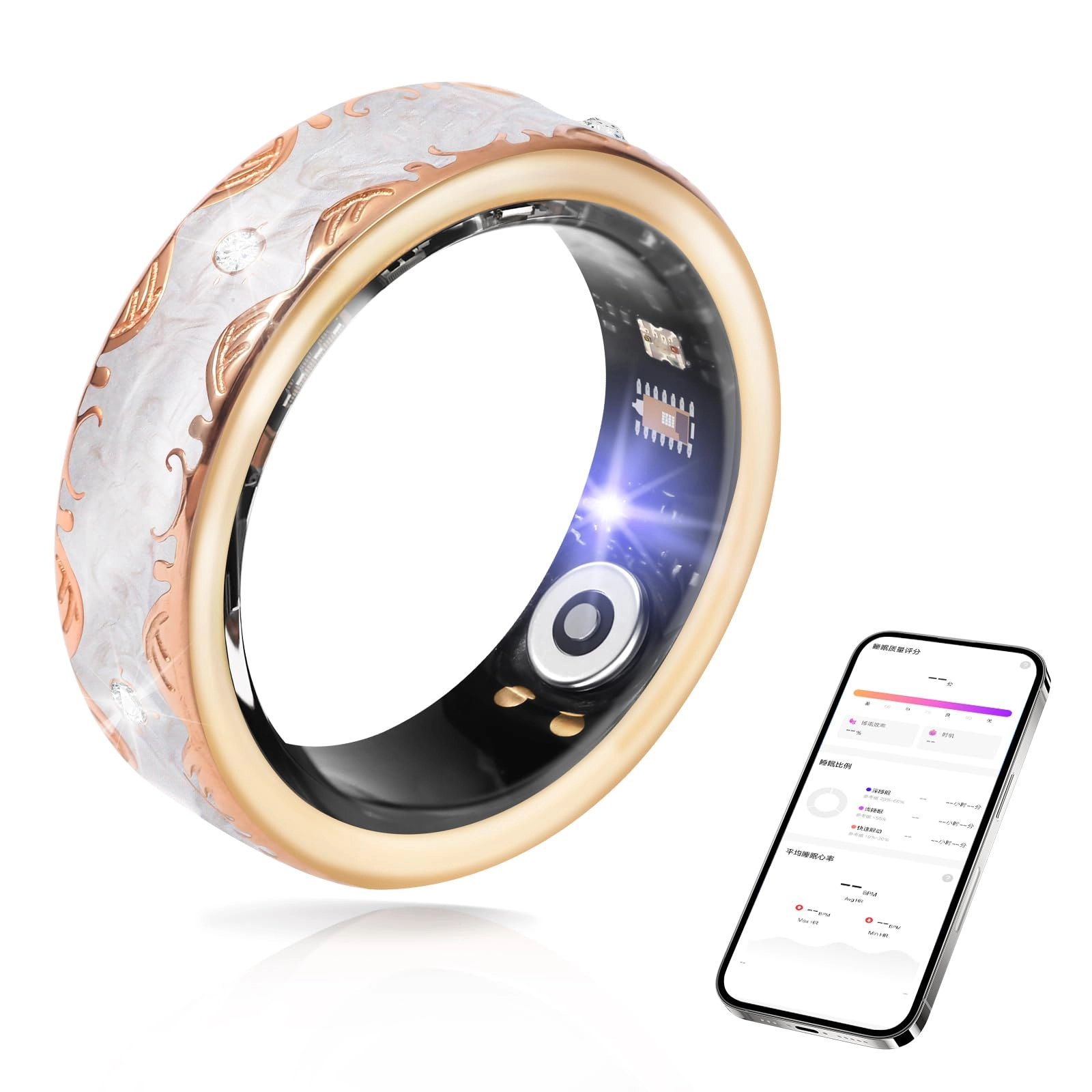 TERRIFI Smart Ring - Heart Rate Sleep SpO2