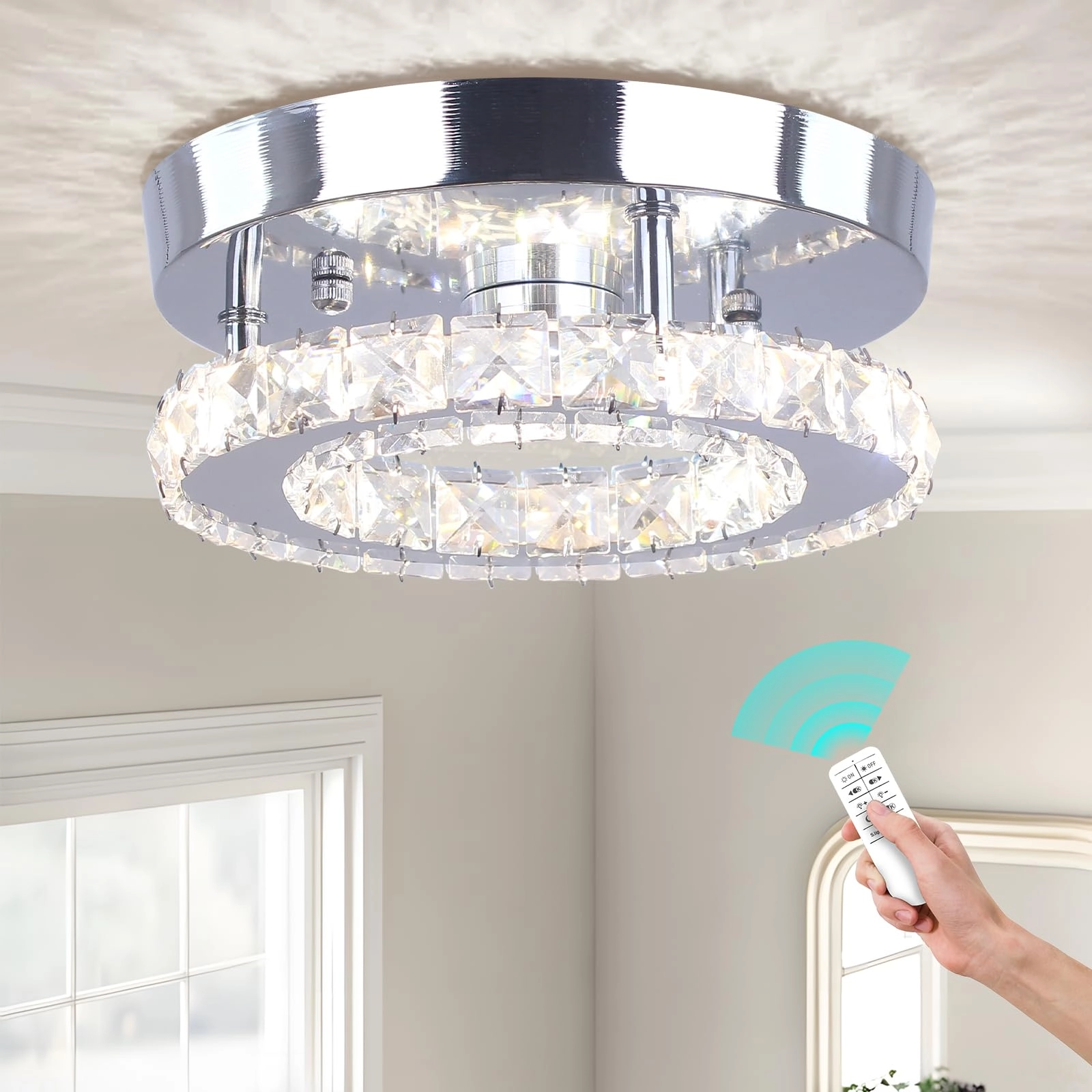 LED Chandelier - 2700K-6000K Dimmable