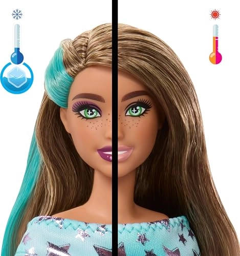Party Unboxed Reveal - Brunette blue hair streaks