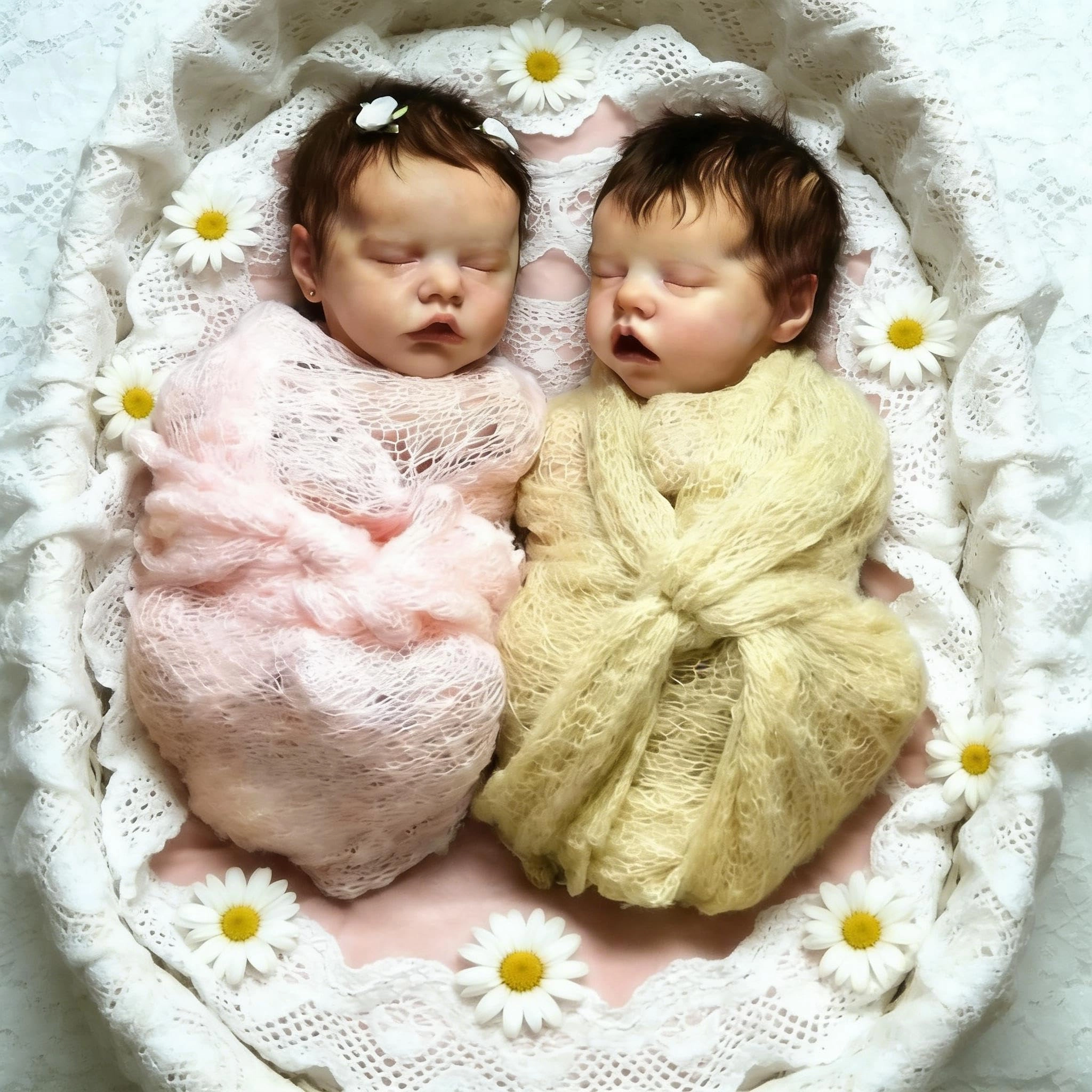 RXDOLL Reborn Baby Doll - Twins 18 Inch Ages 3+ Set