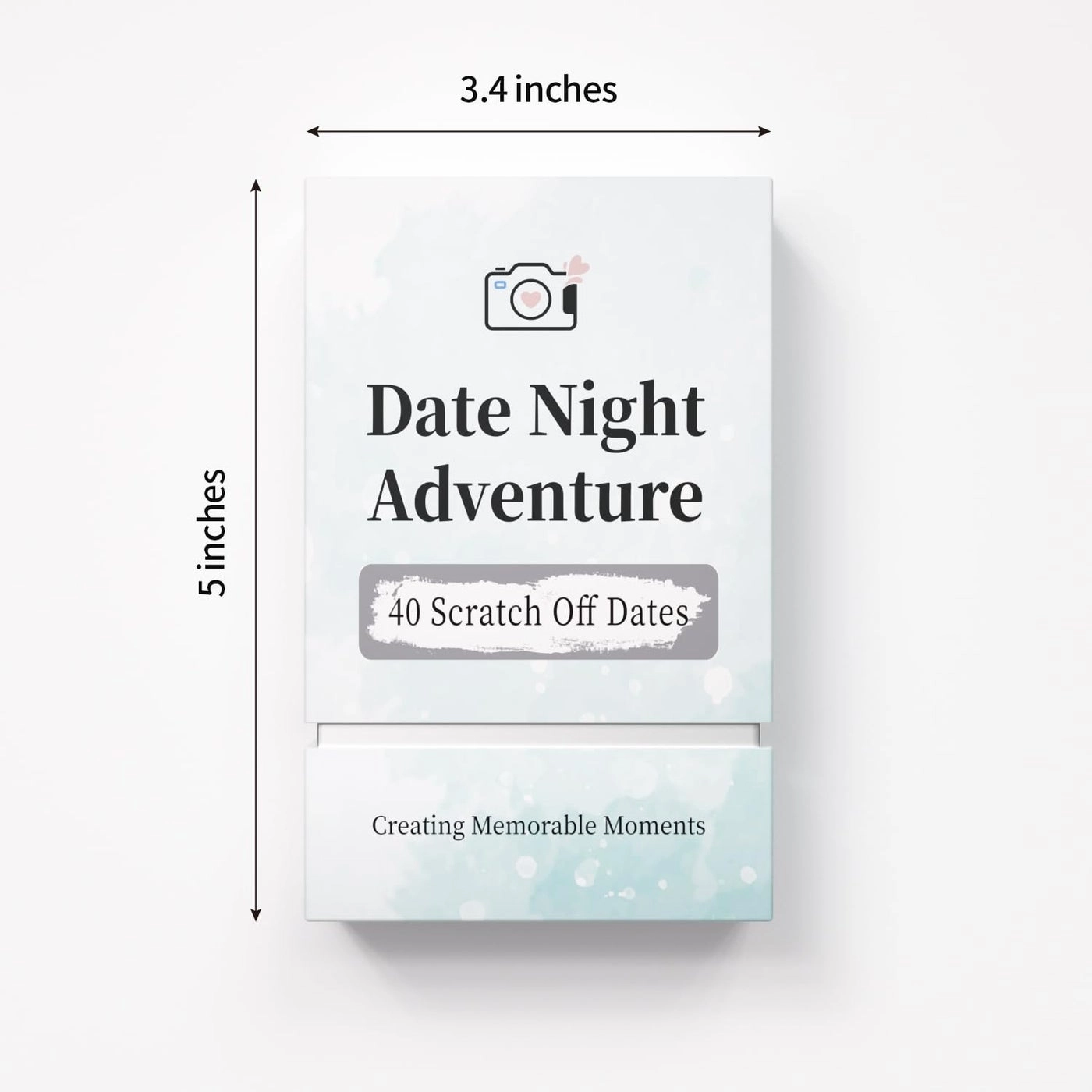 40 Date Ideas for Couples - Scratch Off Card Game