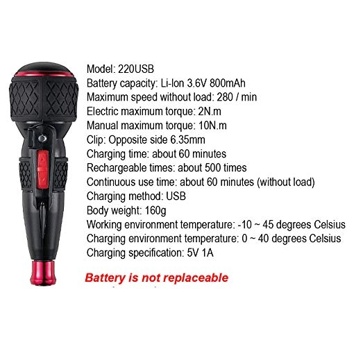 220USB-1 - Li-lon 3.6V 800mAh