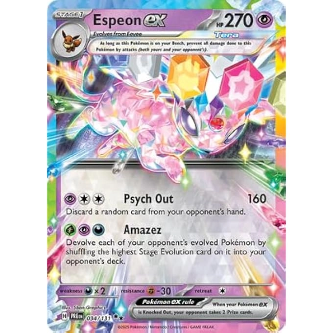 rayihni POKEMON ESPEON 034/131 - PRISMATIC EVOLUTIONS