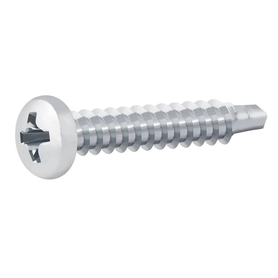 Zinc-Plated Carbon Steel Self Drilling Screw Pack 4.2mm 25mm