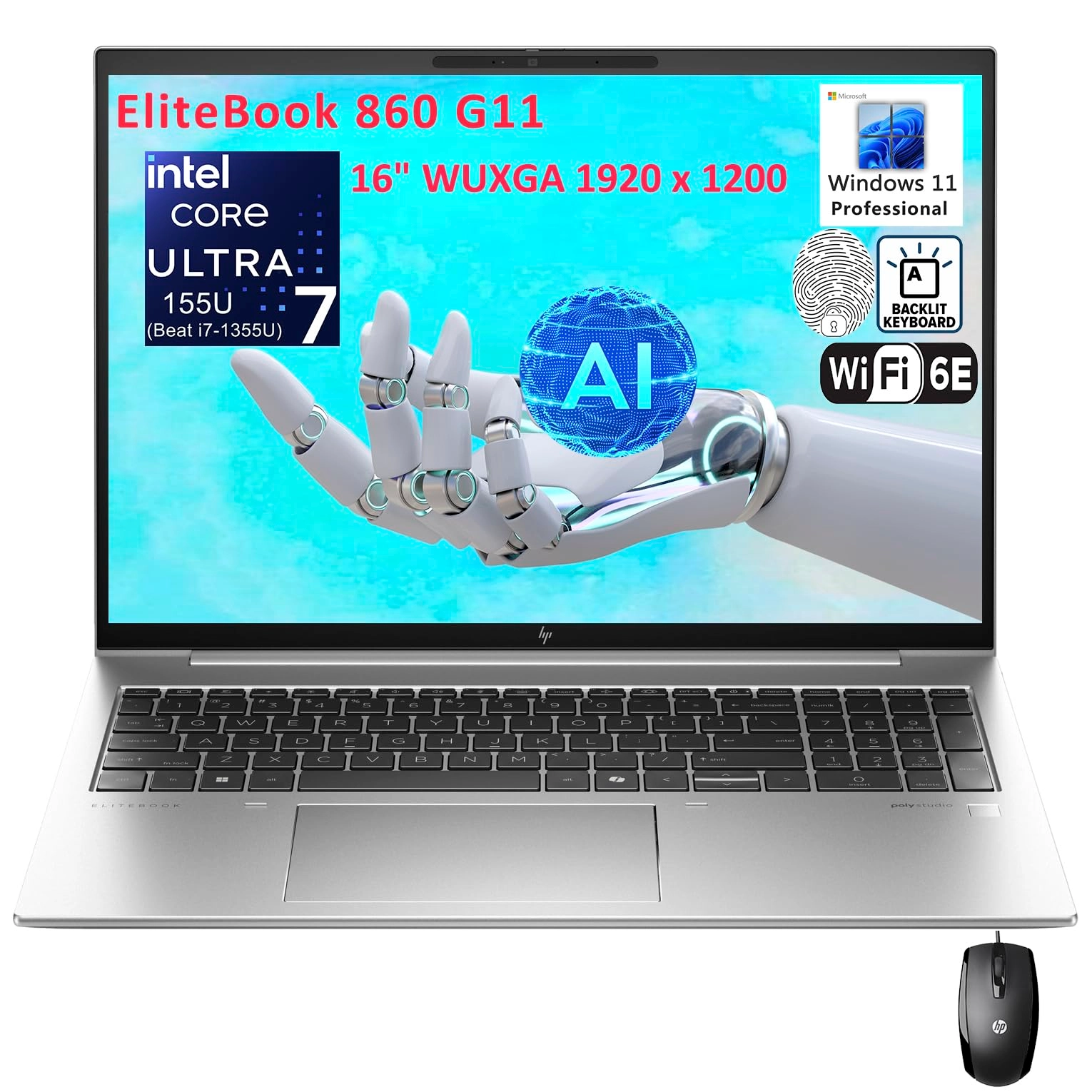 HP EliteBook EliteBook 860 G11 - 16'' Ultra 7 155U 16GB DDR5 1TB PCIe SSD