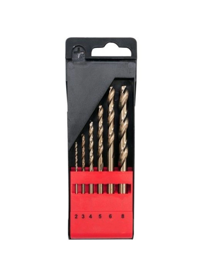 Twist Drill Bit Co-HSS - cobalt 6 pcs 2-8mm
