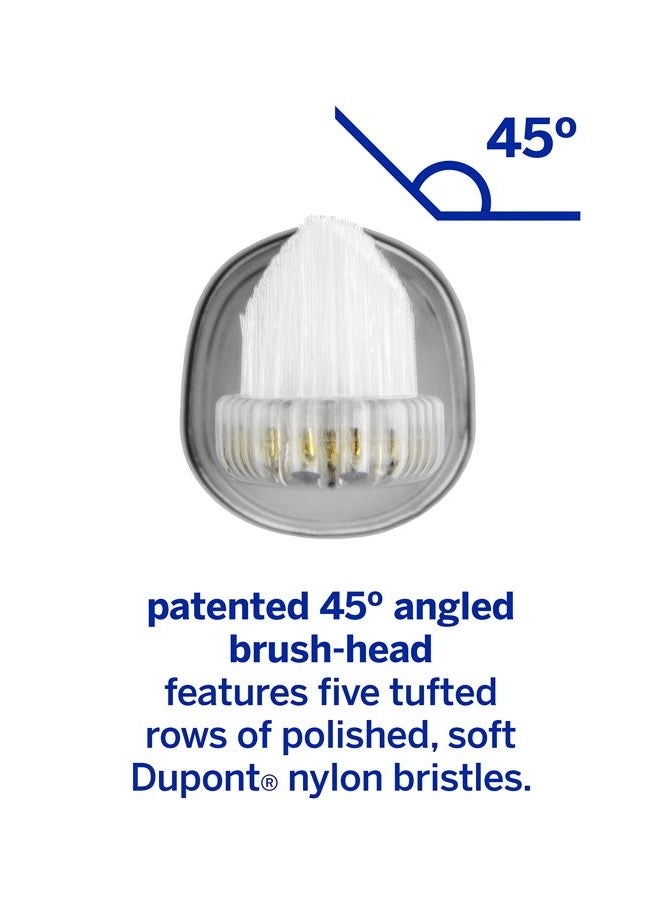 Zina45 Brush Head - Silver Pack of 2