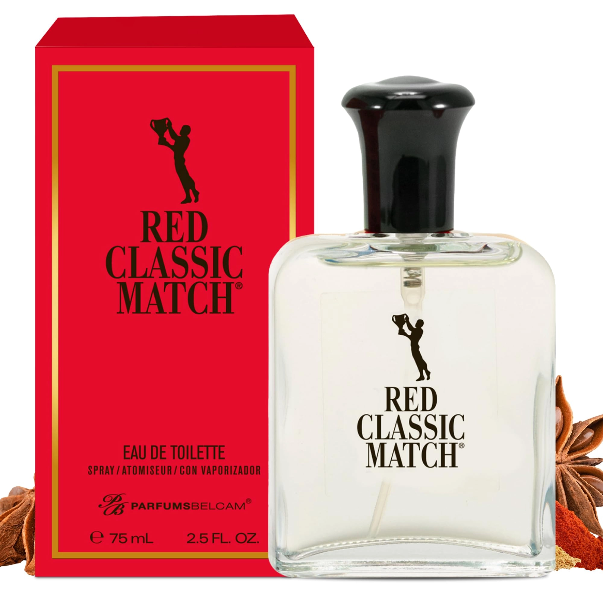 Belcam Inc. Red Classic Match Eau de Toilette 2.54 Fl Oz