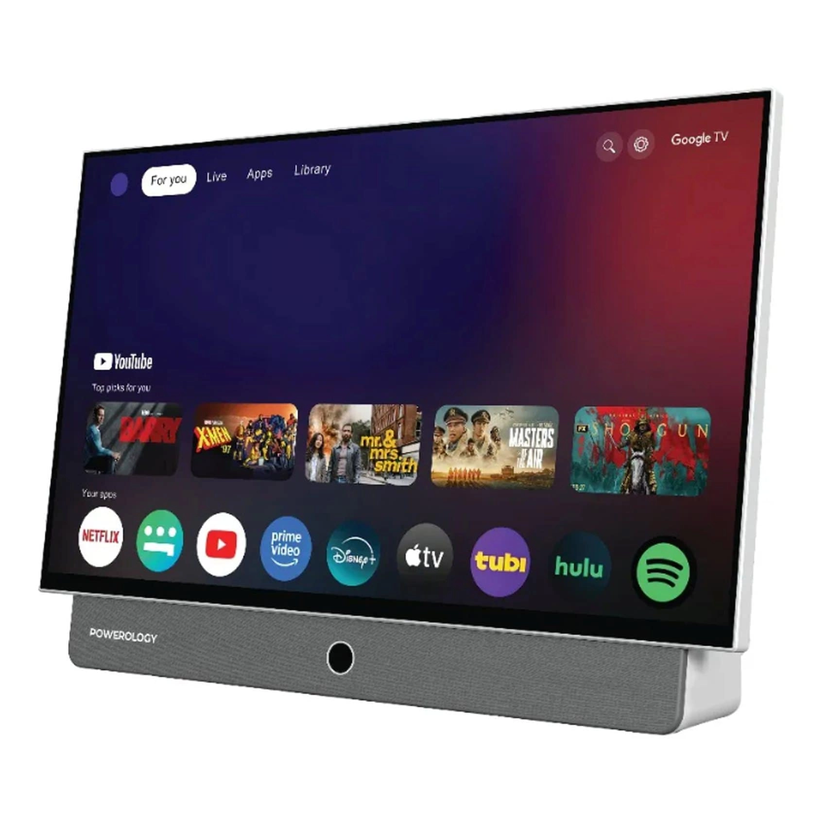Powerlogy Portable Full HD LCD Smart TV