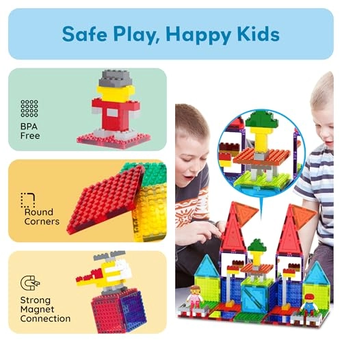 Magnetic Building Block Set - 12pcs