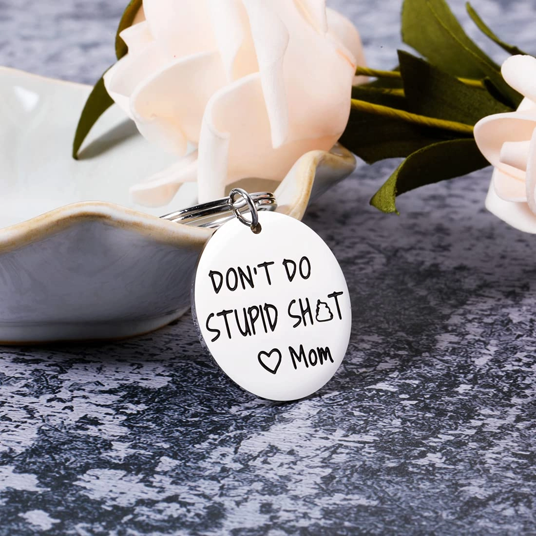 Funny Keychain - Humor-Mother-Teenager