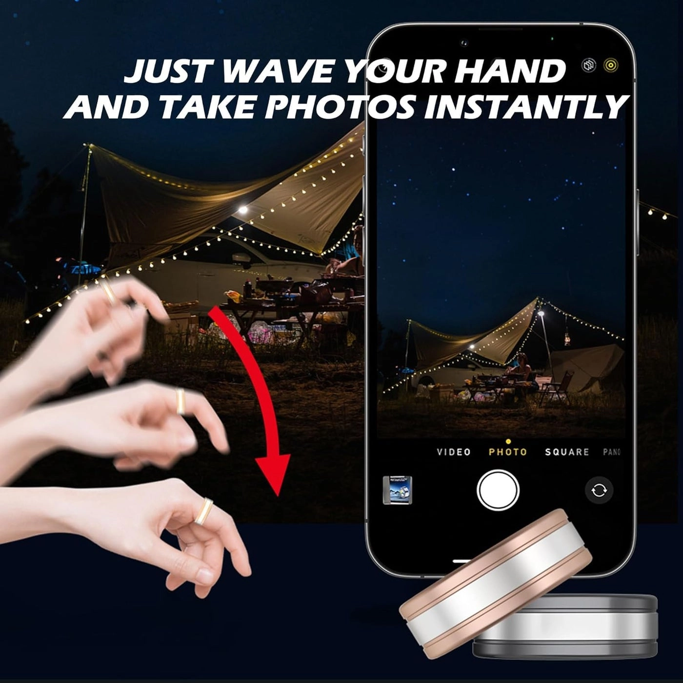 Smart Ring - Heart Rate Monitor Sleep Tracker 5ATM Waterproof