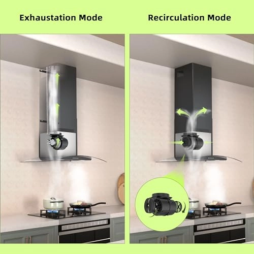 Wall Mount Range Hood - 400 CFM 30 inch