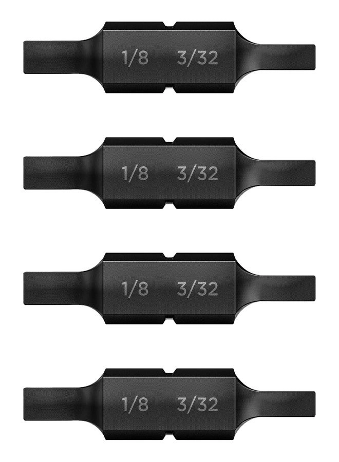 GALVANOX Flat Double Sided Replacement Bits - 4 Pack 1/8" - 3/32"