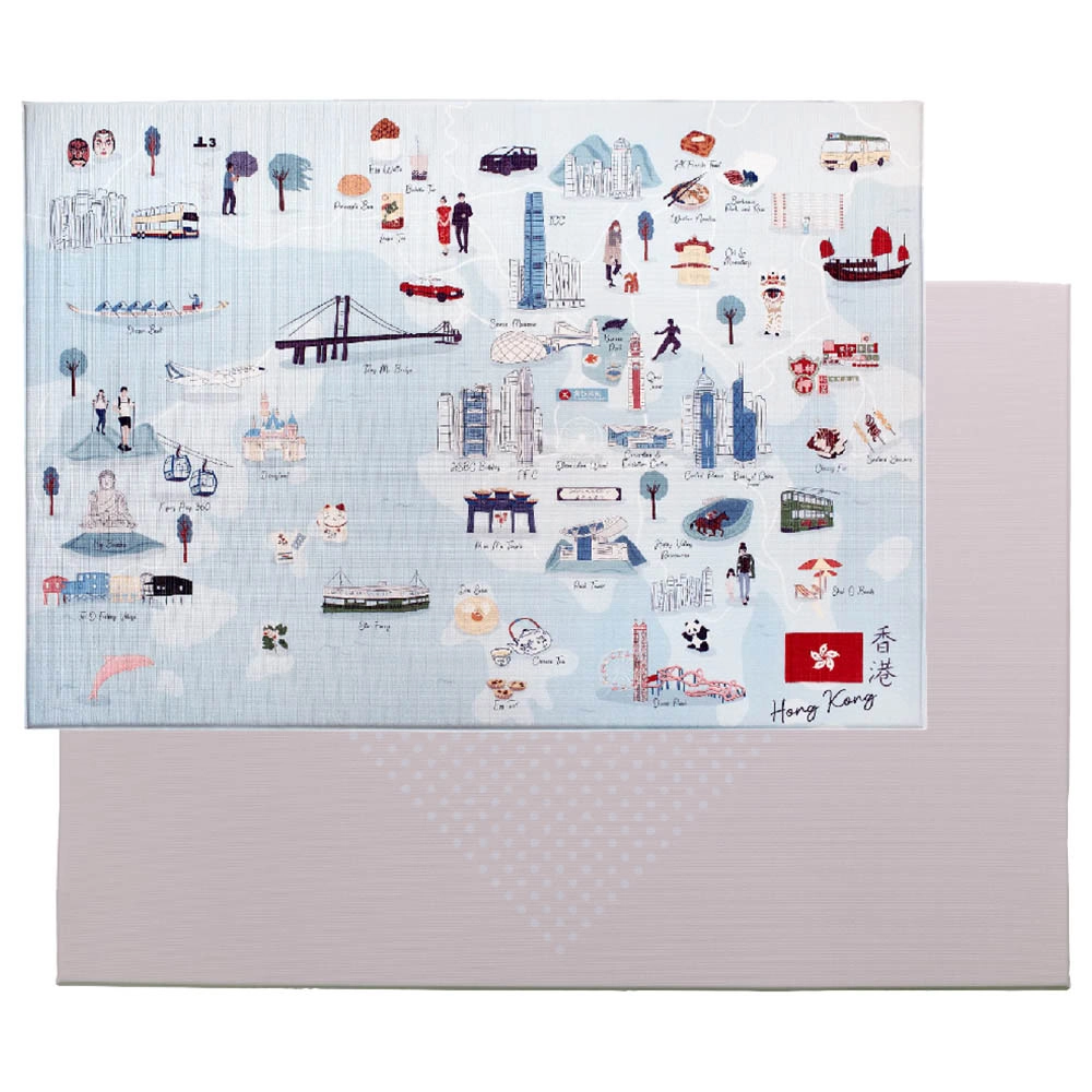 Hong Kong City Tour Reversible Play Mat - 0 month