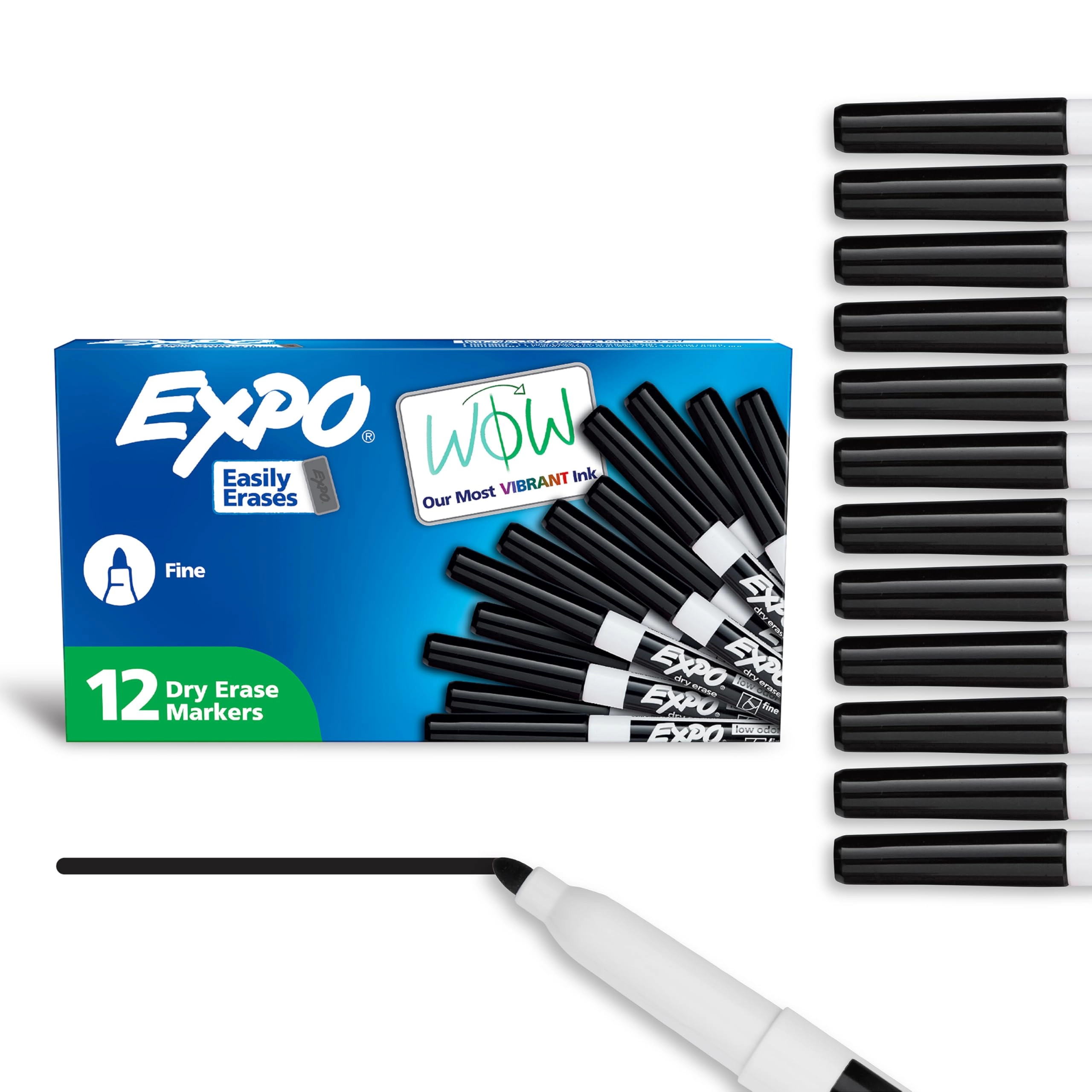 EXPO Dry Erase Markers - Black Fine