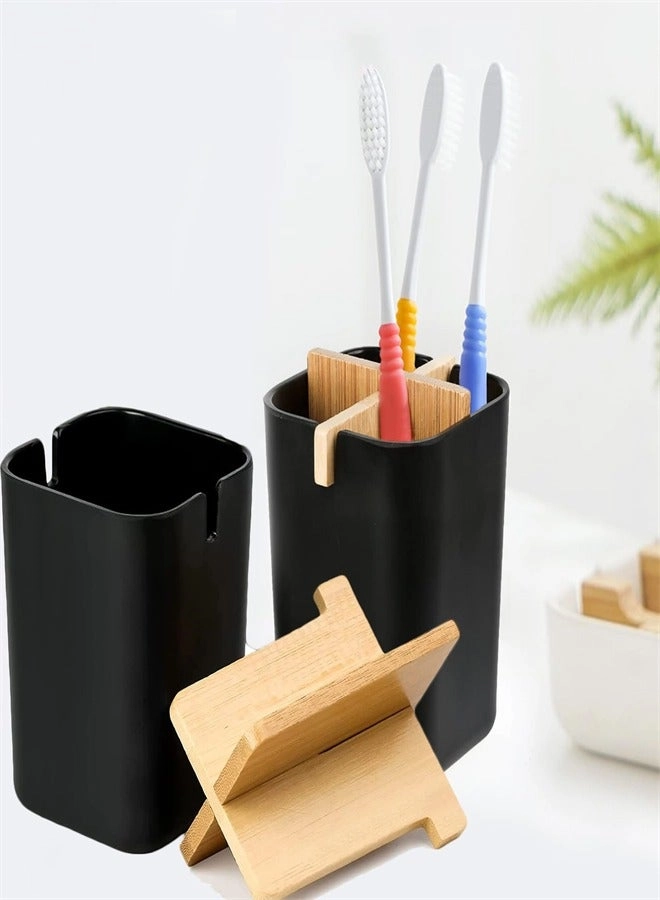 Bamboo Toothbrush Holder