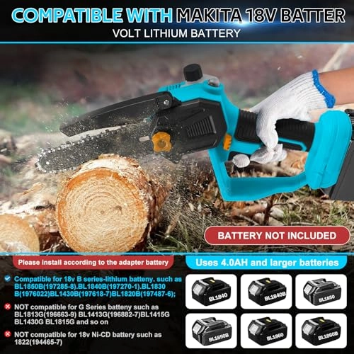 Mini Battery Chainsaw - 400 watts